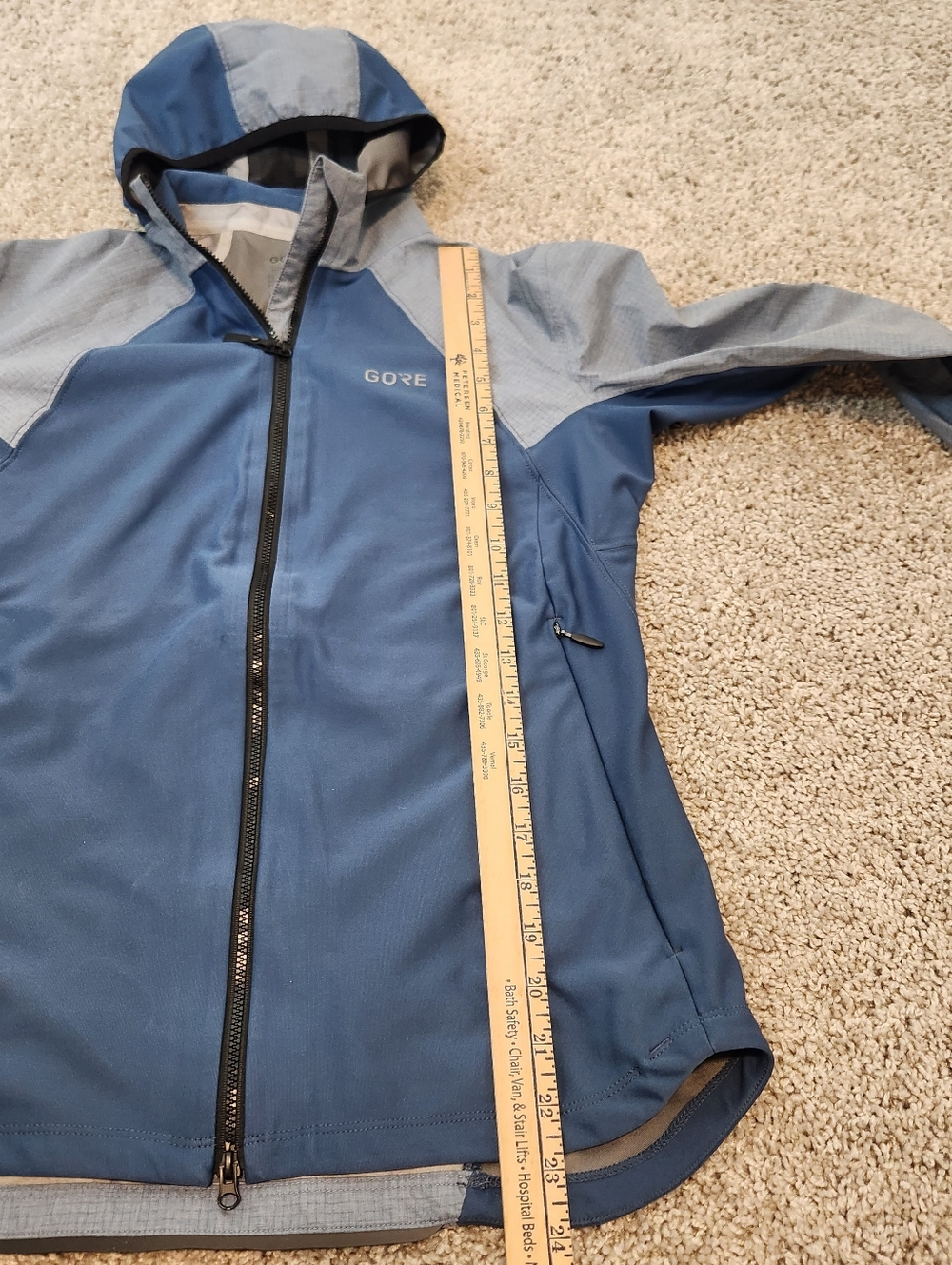 Gore Bike Wear Womens C5 Gore Tex Infinium Hybrid Hooded Jacket Size Small - Picture 8 of 8
